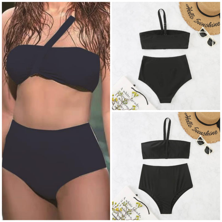 Dame Højtaljet Bralette Bikini Sæt Stilla