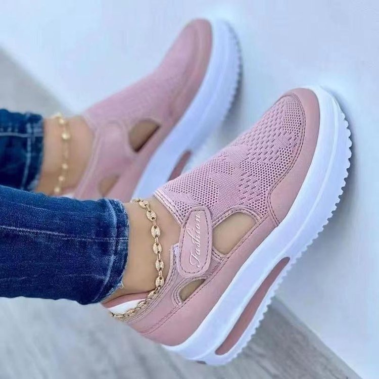 Dame Slip-On Sneakers med åndbart mesh-overdel og komfortabel sål Stilla