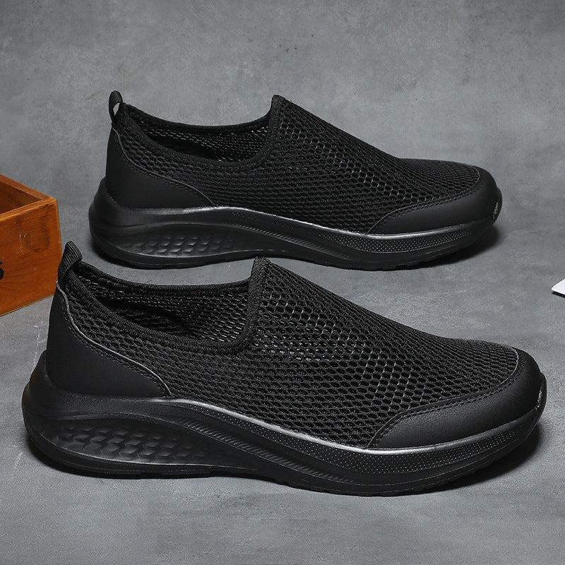 Unisex nan let slip-on sneakers med tredimensionel netstruktur, ergonomisk dæmpning og hælflap Skovae