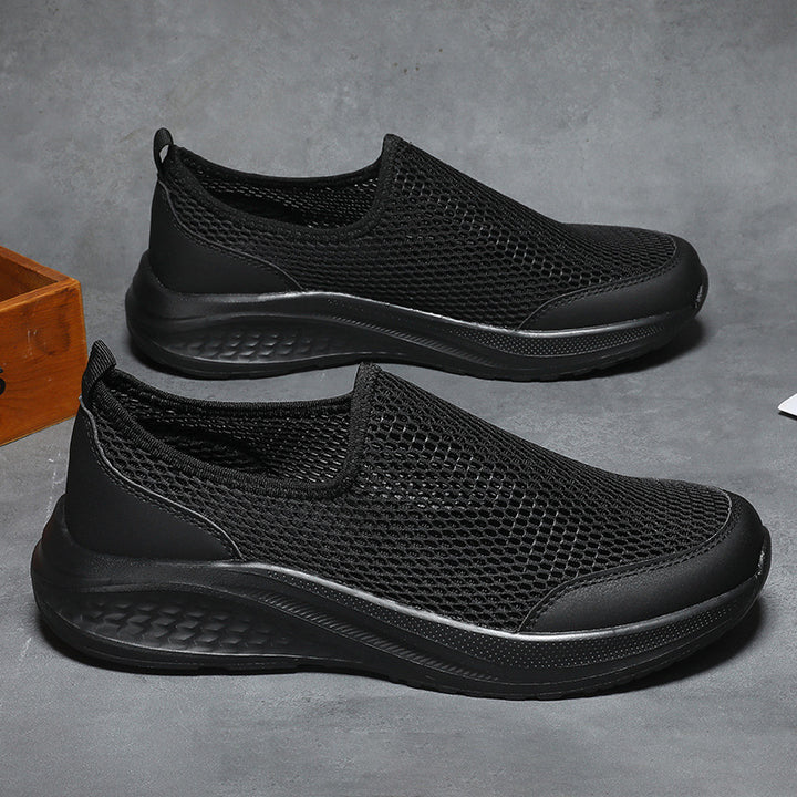 Unisex nan let slip-on sneakers med tredimensionel netstruktur, ergonomisk dæmpning og hælflap Skovae