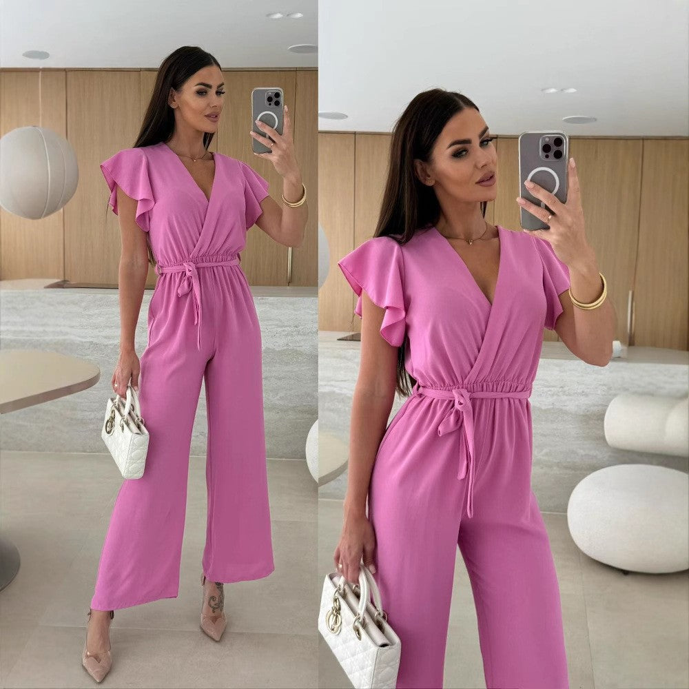 Dame Flydende Flæseærme Jumpsuit Stilla