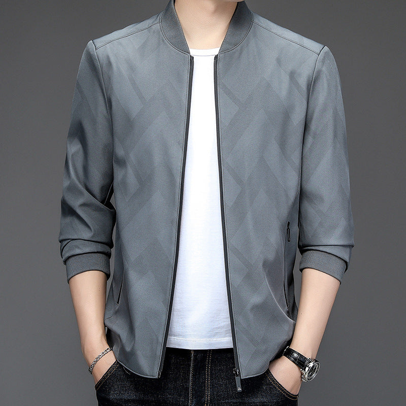 Stilla | Slim Fit Baseballkrave Ribbet Kanter Let Stof