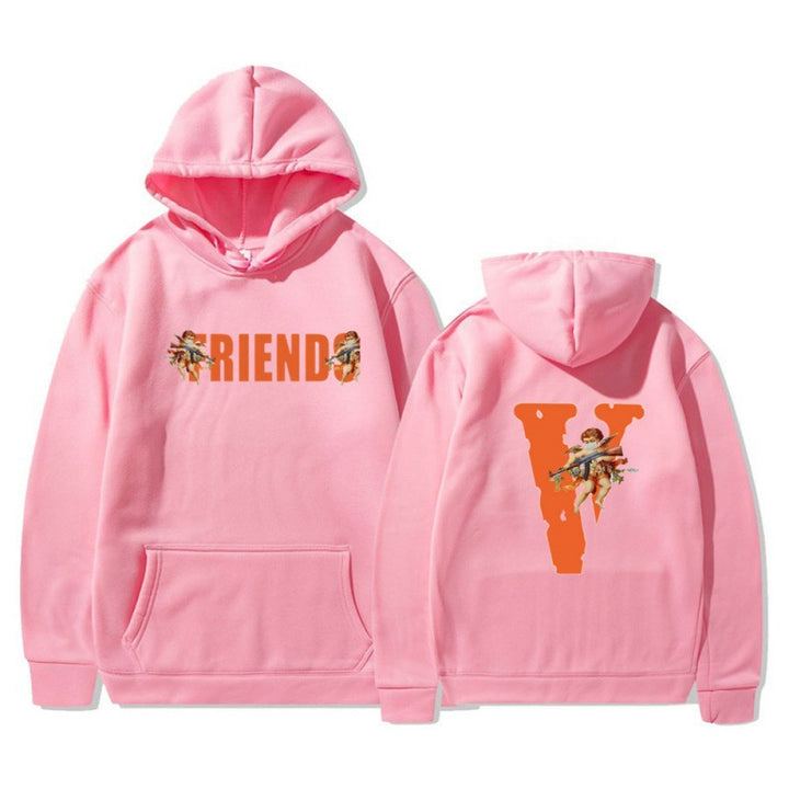Kvinde hoodie med karakteristisk front- og rygprint Skovae