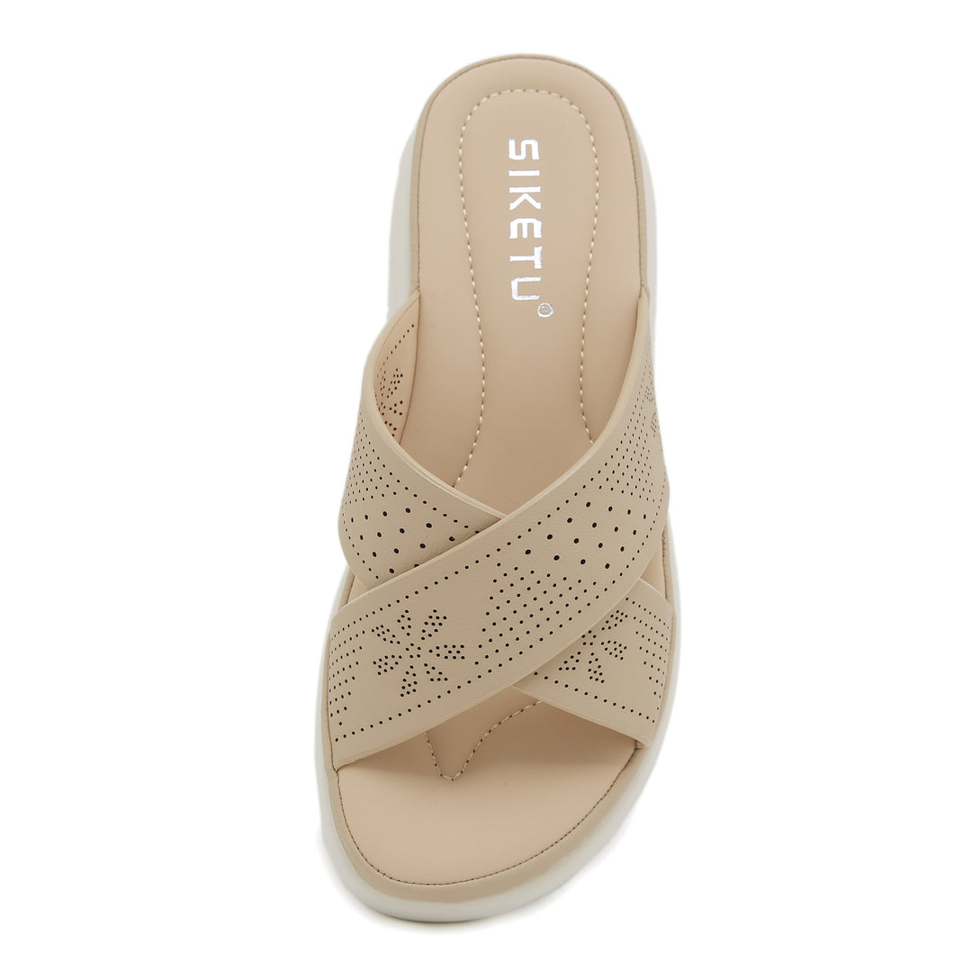 Dame komfortable sandaler med åndbart krydsbånd design Stilla