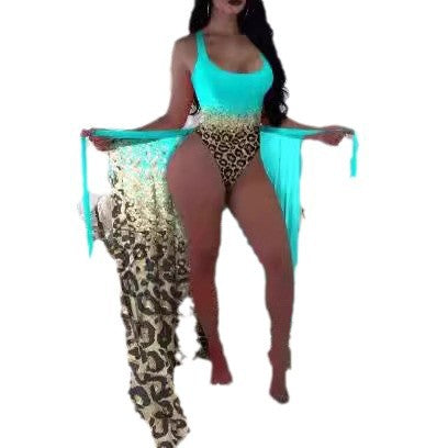 Dame bikini sæt med aftagelig pareo og dyre mønster Stilla