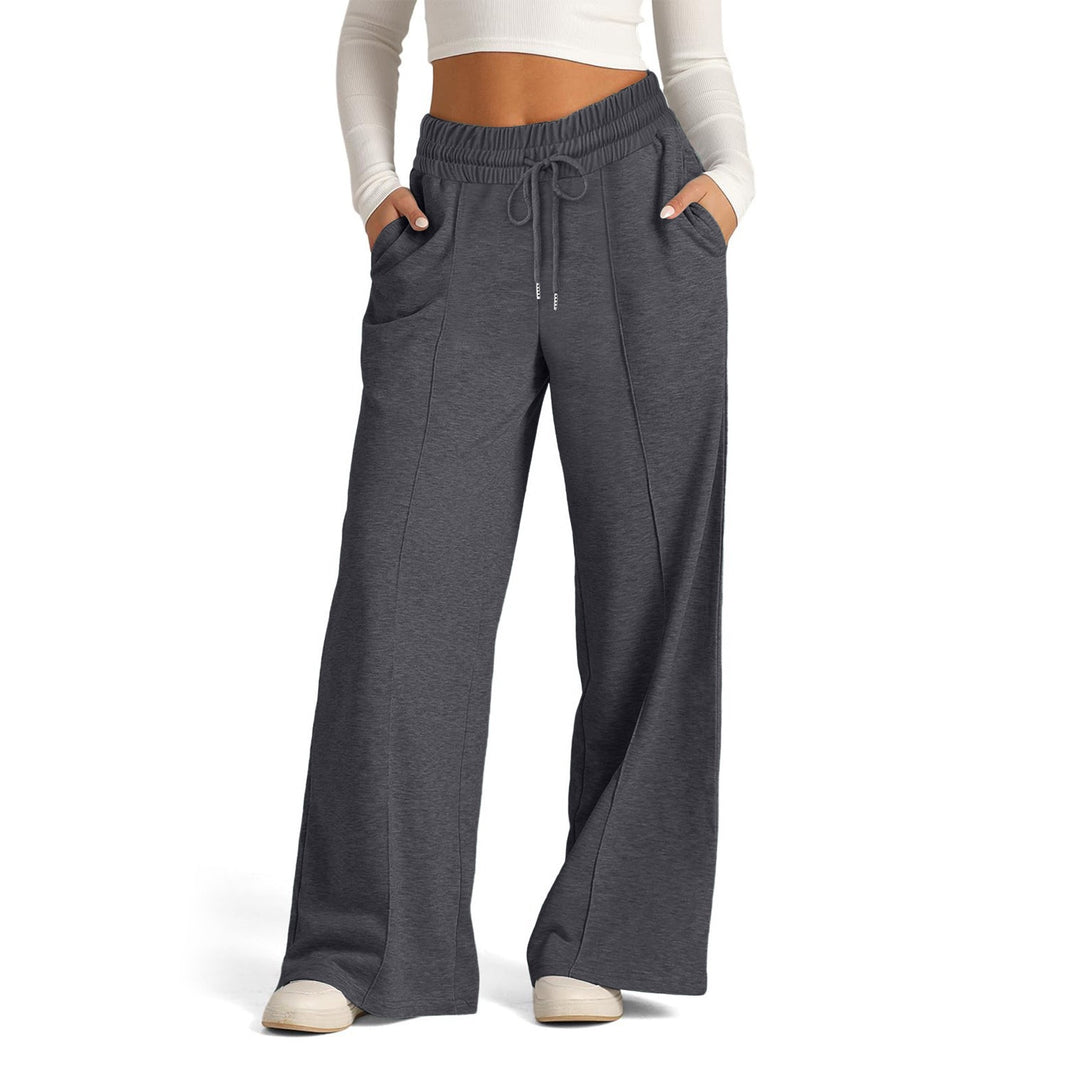 Dame Behagelig bred fritidsbukser med elastisk talje og praktiske lommer Skovae