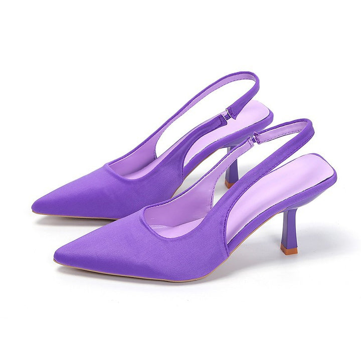 Dame Slingback Pumps med elegant spids Stilla