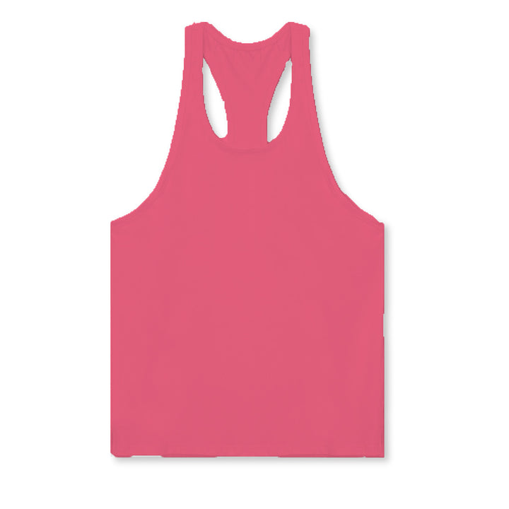 Herrer Sportligt Muskelshirt med Racerback-design Stilla
