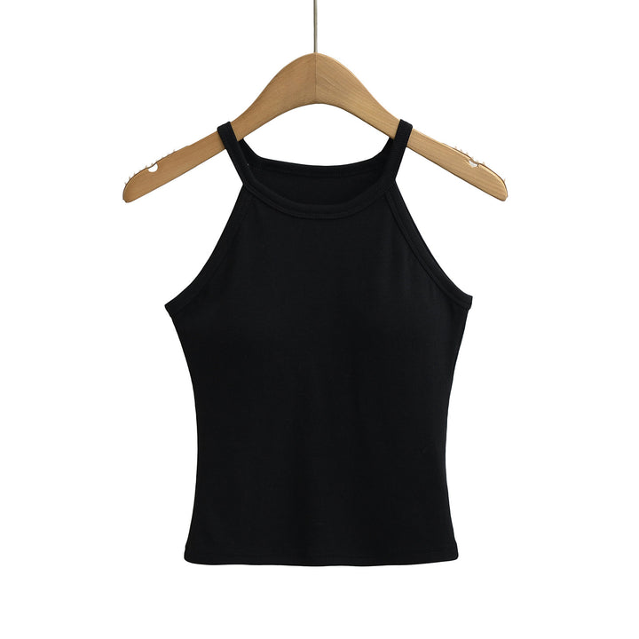 Dame Sporty Halterneck-top med åndbart strækmateriale og komfortabel pasform Stilla