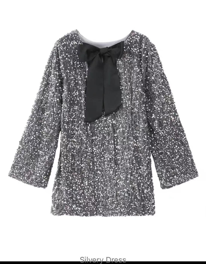 Dame Glitrende Paillet Mini Kjole Stilla
