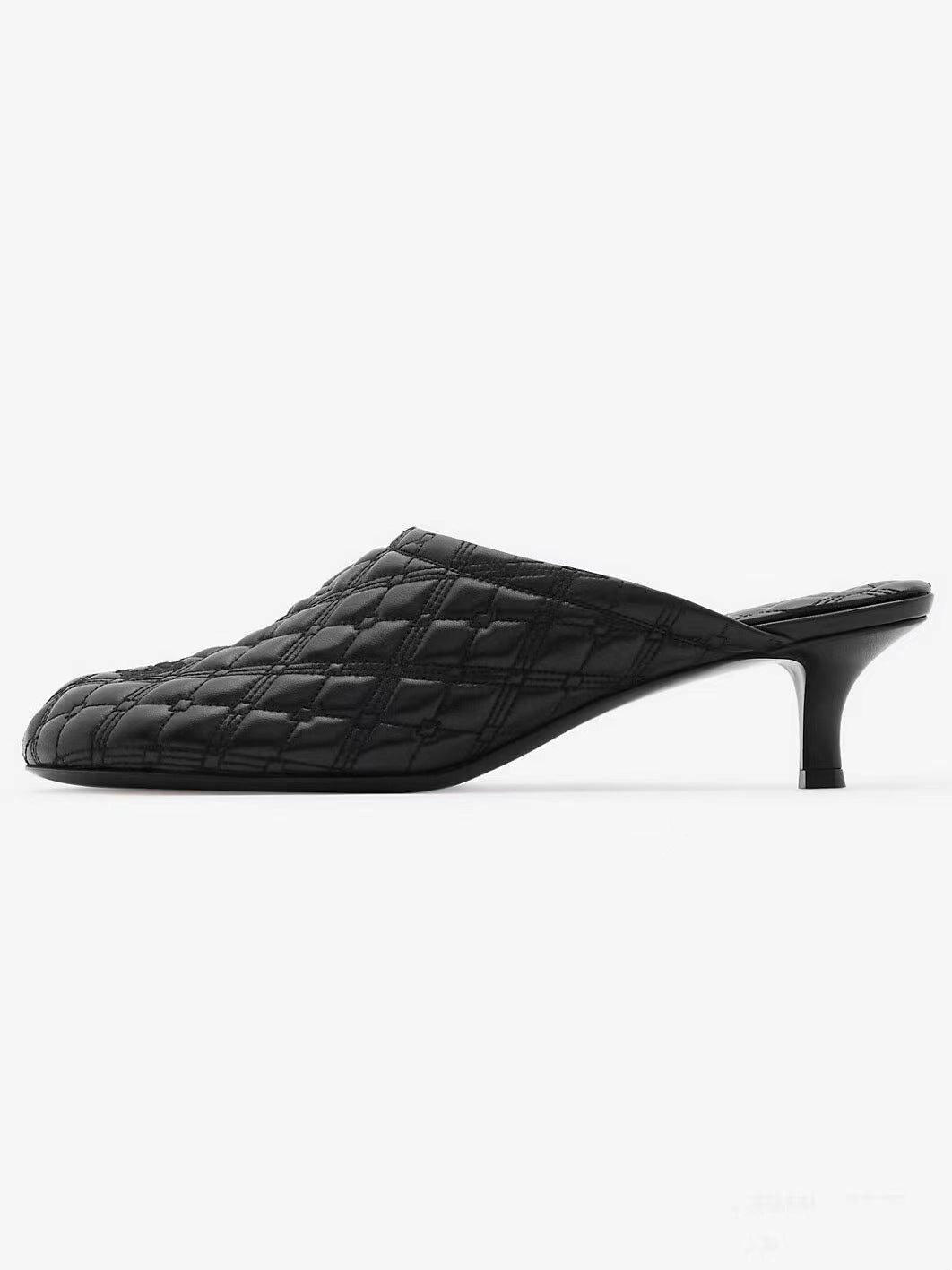 Femme polstret slippers med skulpteret hæl Stilla