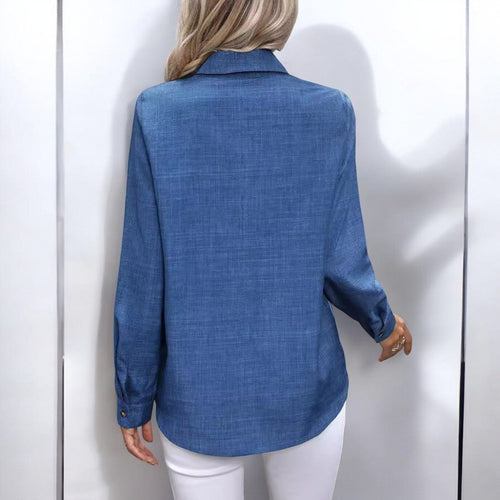 Stilla | Elegant Skjorte Med Knapper og Lange Ærmer