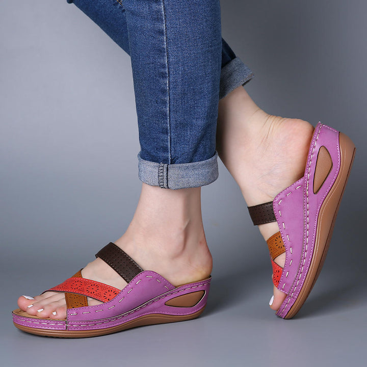 Dame komfortable sandaler med moderne snit og justerbare remme Stilla