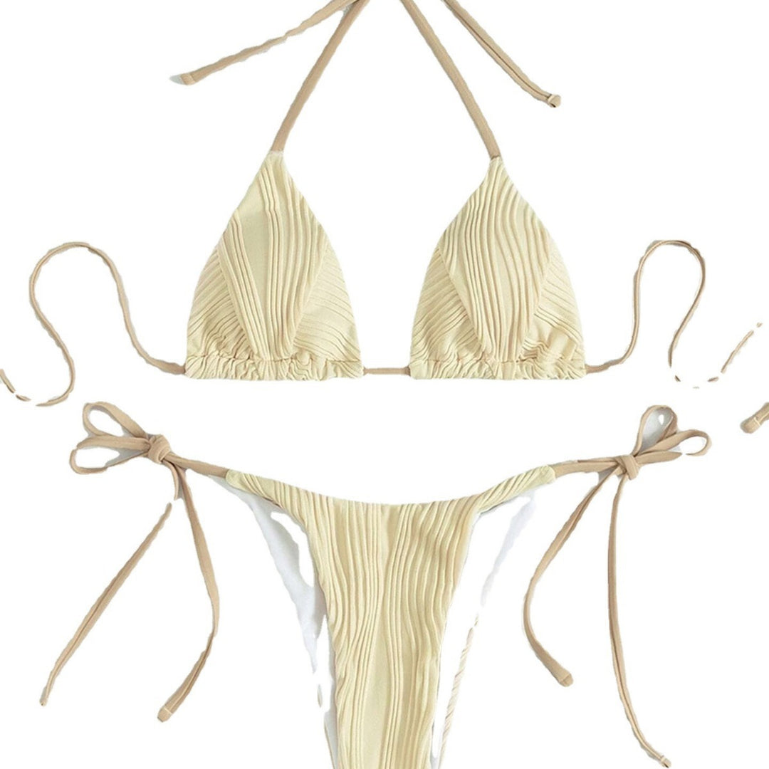 Femme Foldbar Justerbar Triangle Bikini Sæt Stilla