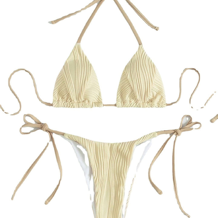 Femme Foldbar Justerbar Triangle Bikini Sæt Stilla