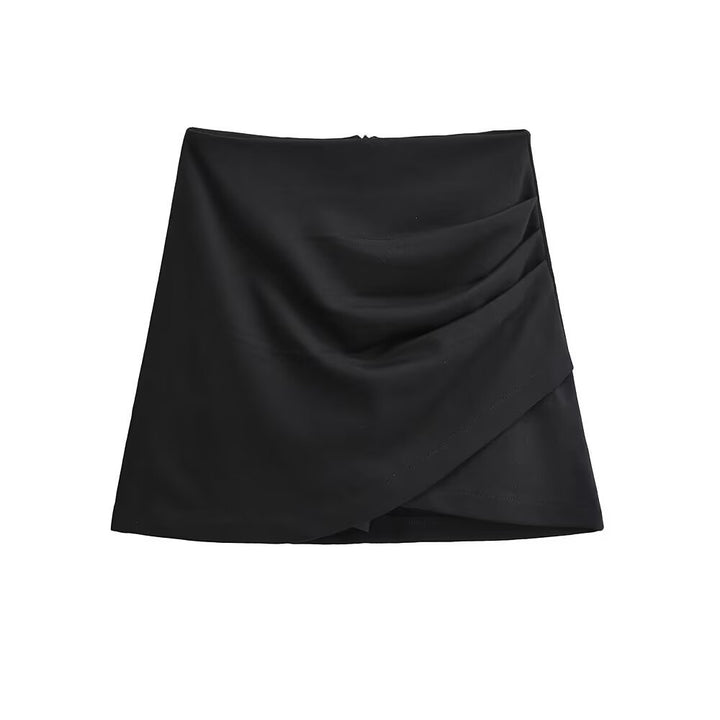 Dame wrap skirt med flydende snit og elegante folder Stilla