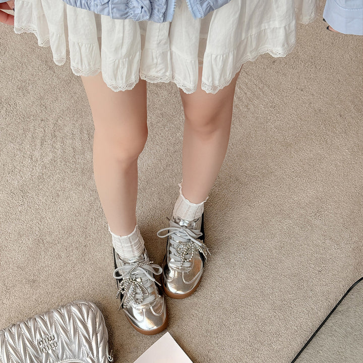 Femme Fashion Sneakers med perle-detaljer Stilla