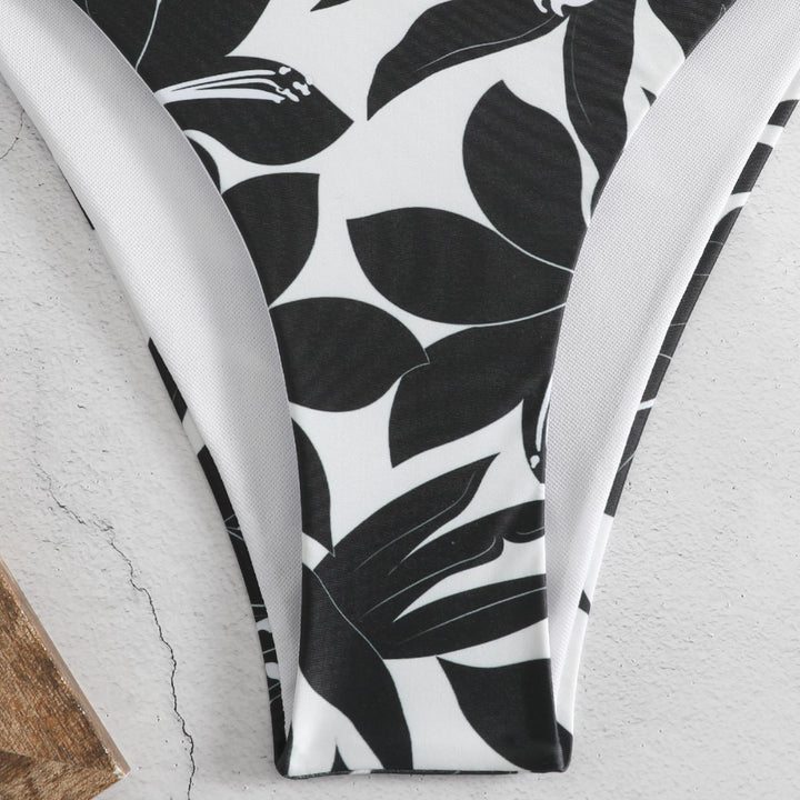 Dame bikini-sæt med blomsterdesign Skovae