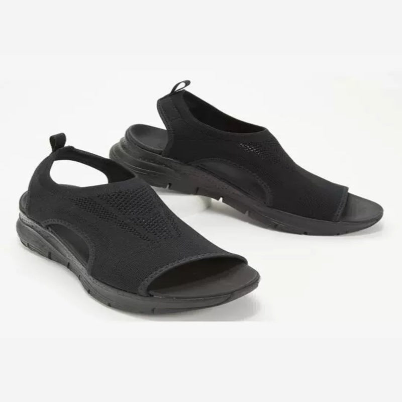 Dame Komfortable Sandaler med åndbart mesh-overdel og blød sål Stilla