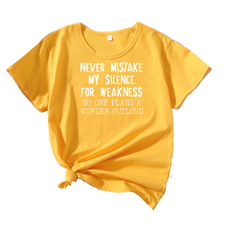 Dame Kort Grafik T-shirt Stilla