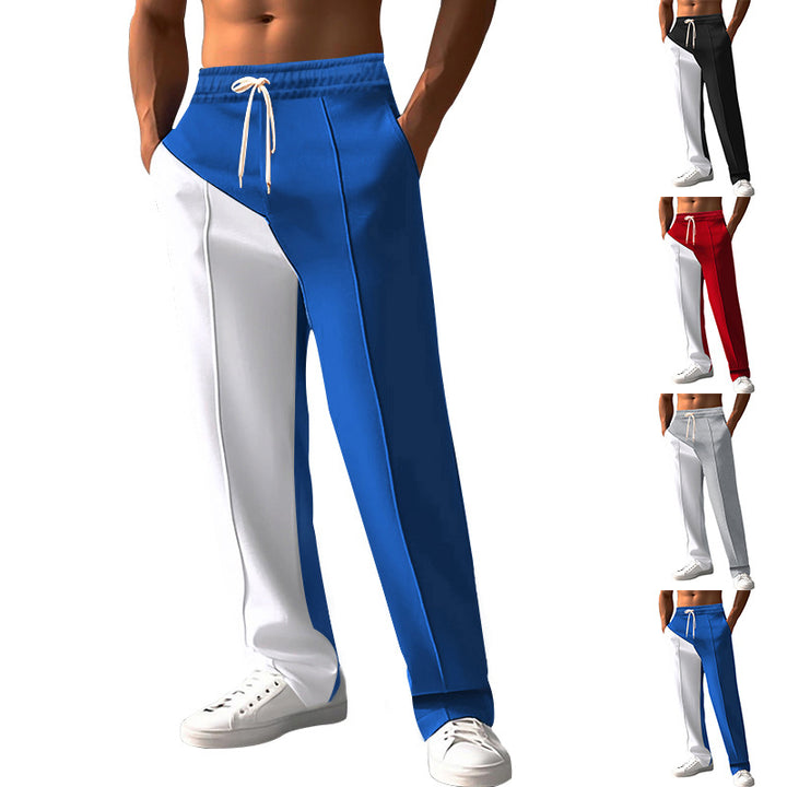 Herrer nan sportliche joggingbukser med asymmetrisk snit og elastisk talje Skovae