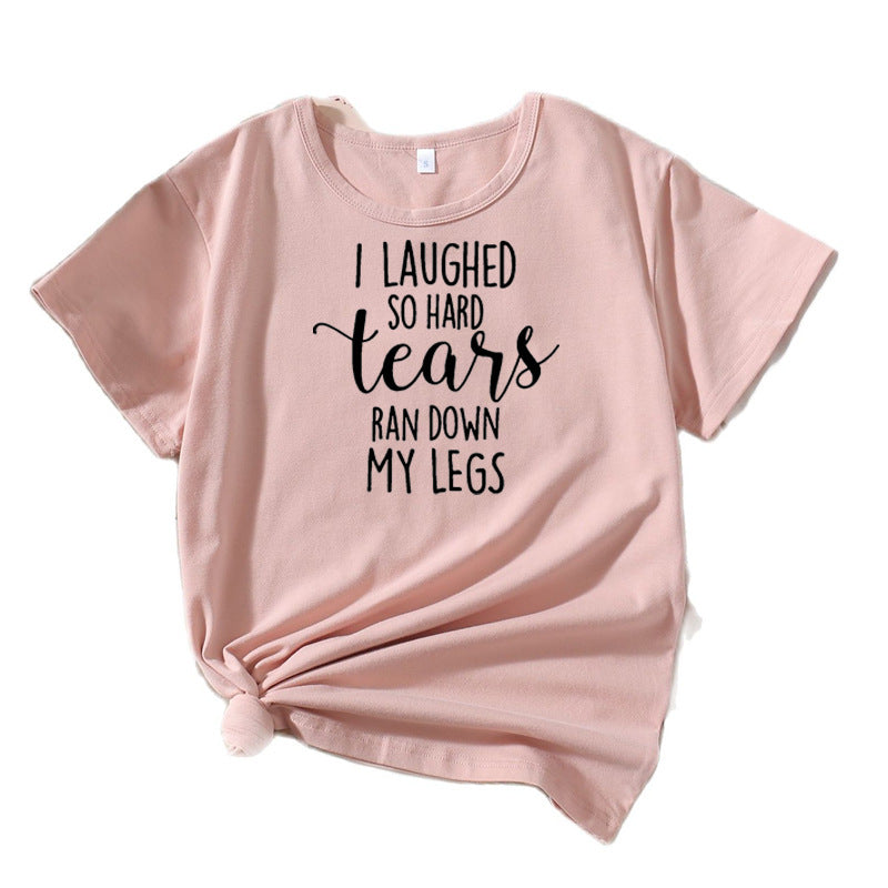 Dame Relaxed Fit Grafik Humor T-shirt Stilla