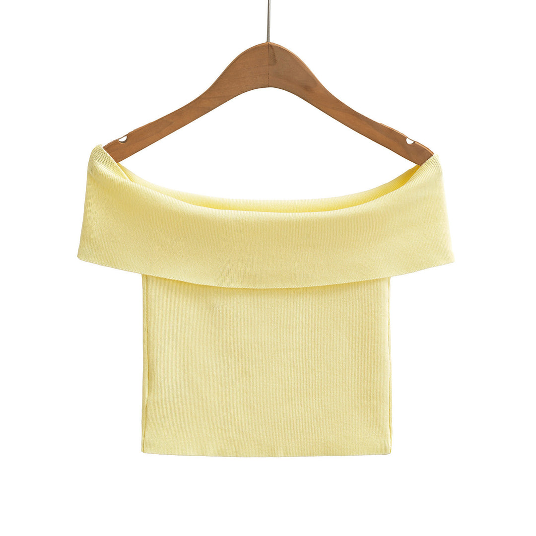 Dame Off-Shoulder Top med elegant buekrave og afslappet snit Stilla
