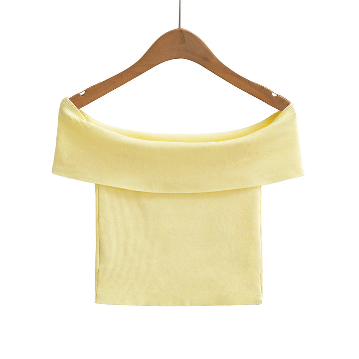 Dame Off-Shoulder Top med elegant buekrave og afslappet snit Stilla