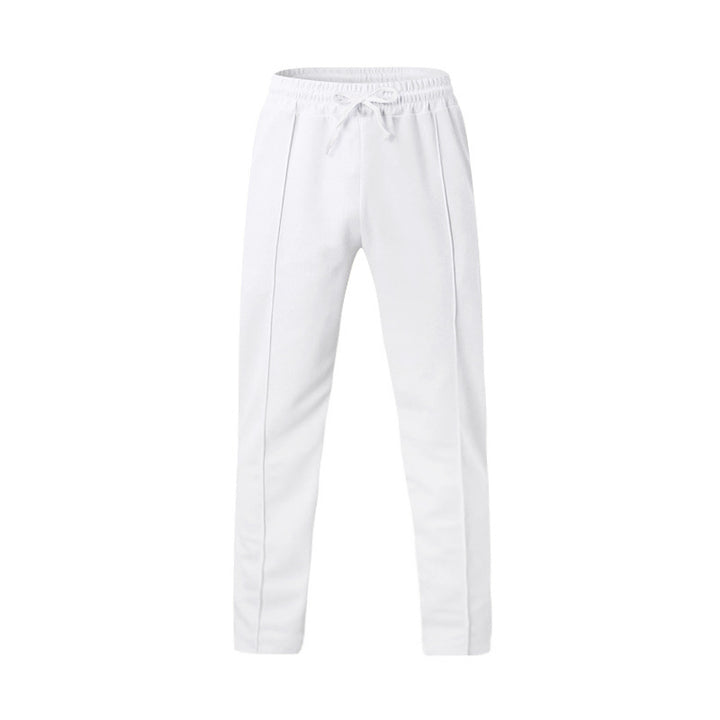Herrer nan sporty joggingbukser med elastisk talje og forreste midtersøm Skovae
