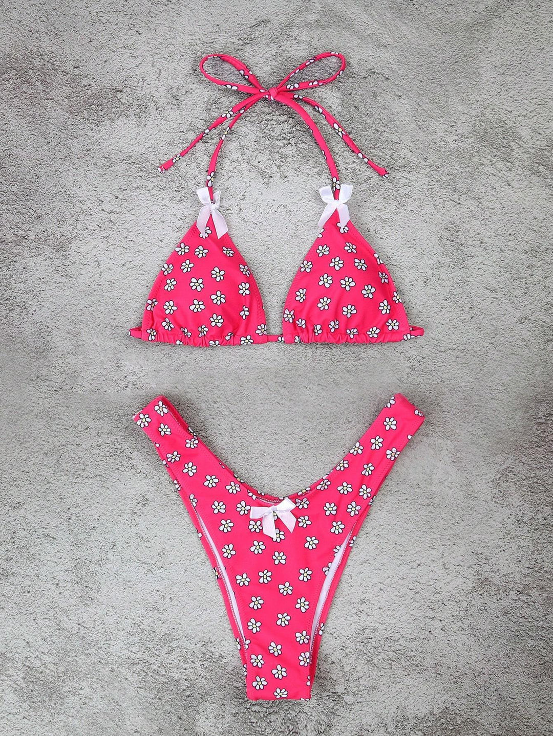 Dame Triangel-Bikini med legende blomsterdesigns Skovae