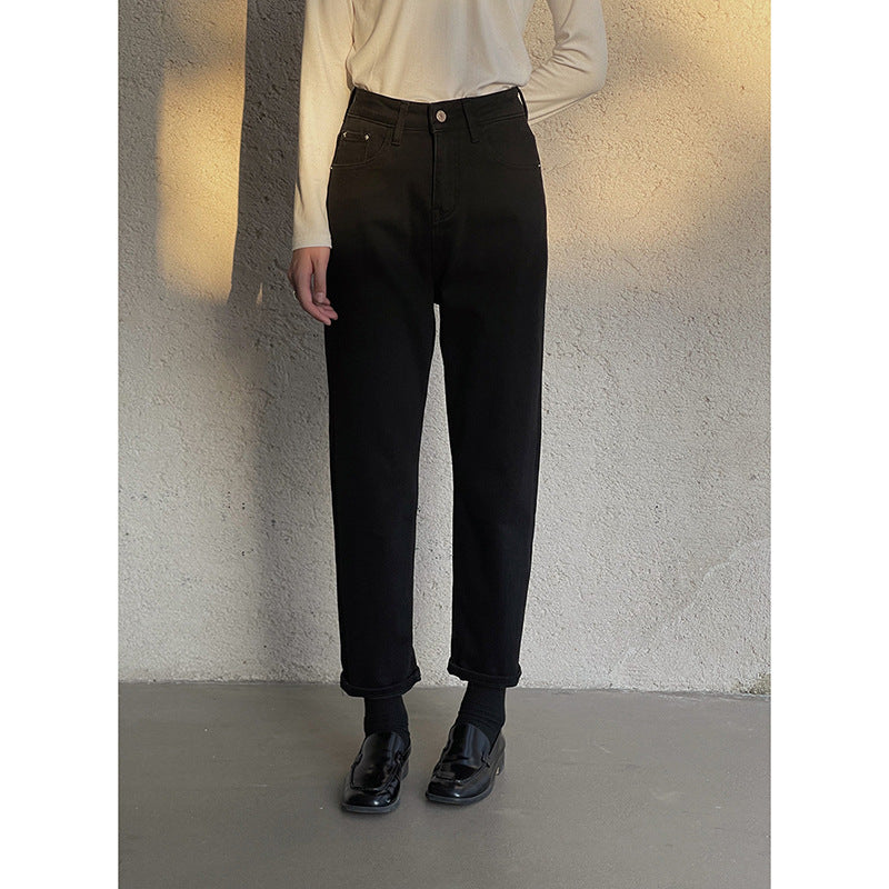 Dame højt skårne jeans med bevægelig ansats og klassisk design Stilla