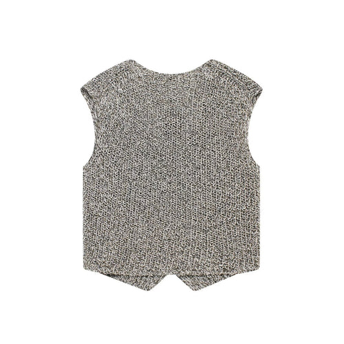 Femme Strikknap-Vest Stilla