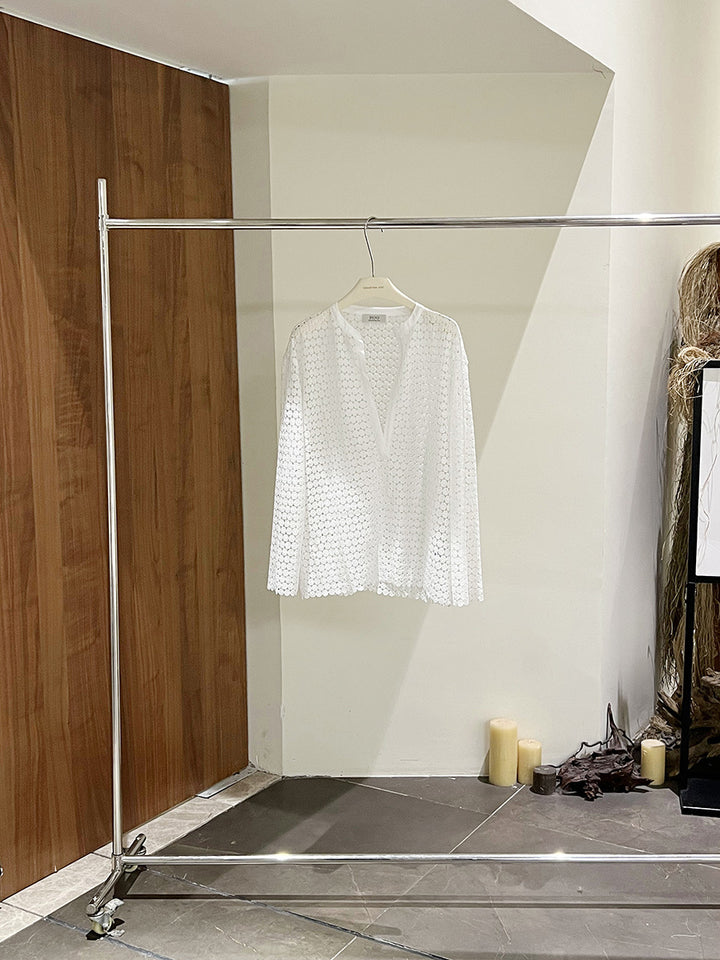 Damer elegant og luftig bluse med struktur Stilla