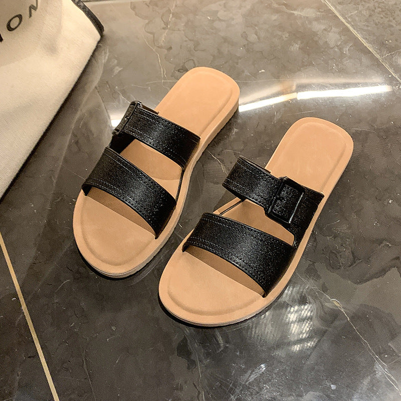 Dame Riemchen-sandaler med justerbart spænde-design og polstret fodseng Stilla