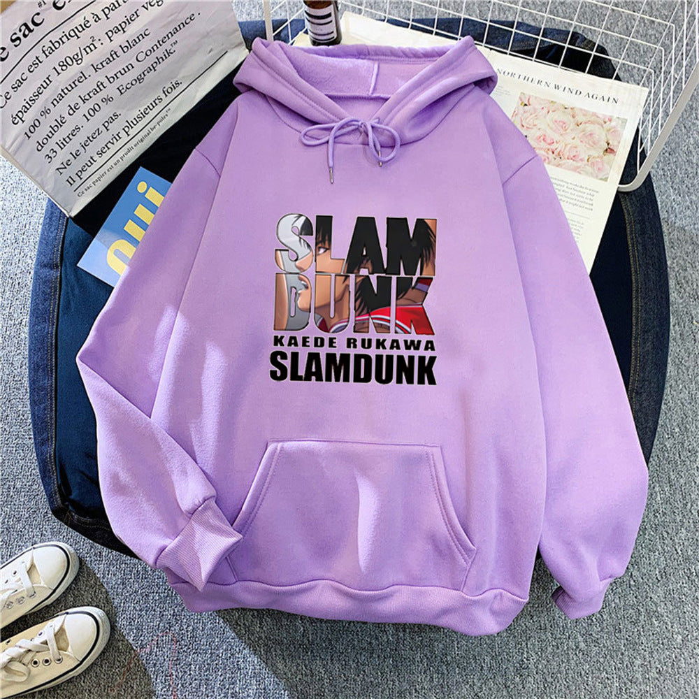 Kvindernes hoodie med kreativt Slam Dunk motiv Skovae