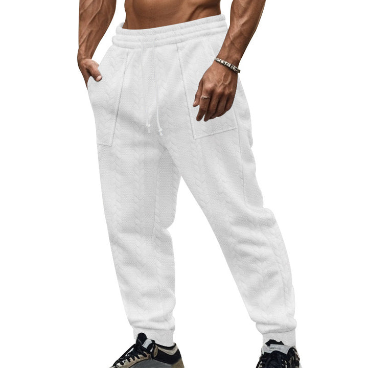 Herre afslappet strik joggingbukser med elastisk talje og praktiske lommer Stilla