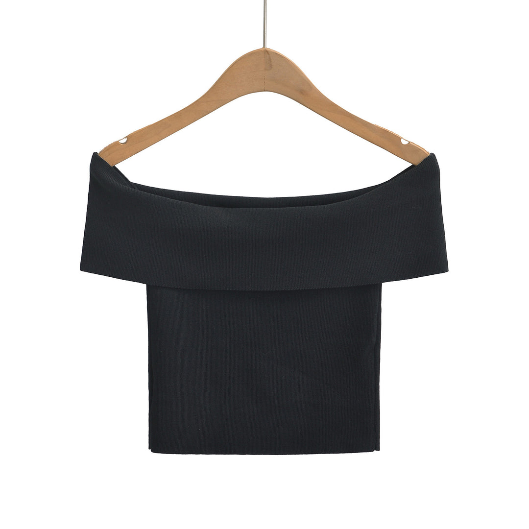 Dame Off-Shoulder Top med elegant buekrave og afslappet snit Stilla