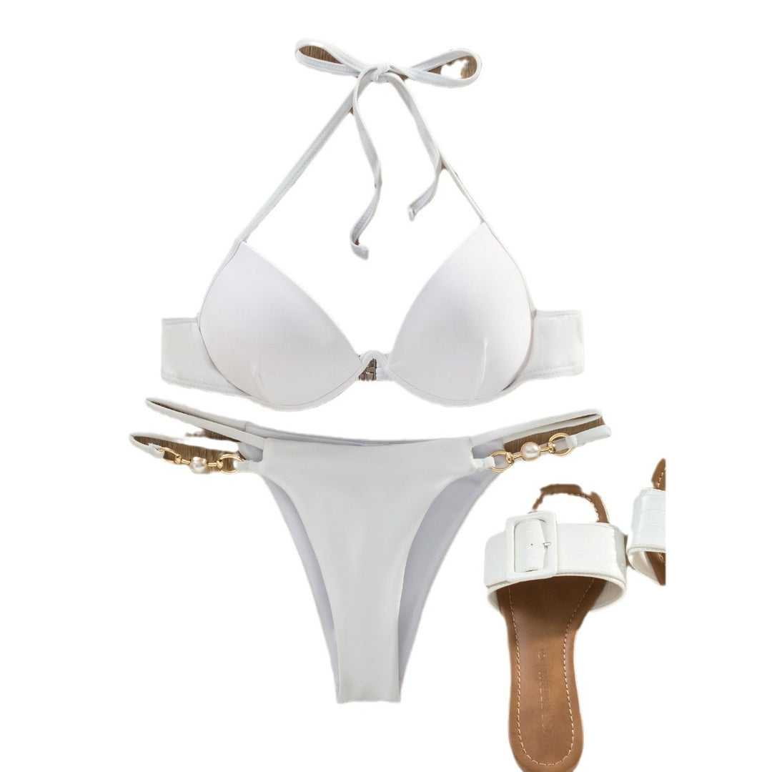 Dame Designer-Bikini med luksuriøse smykkedetaljer Skovae