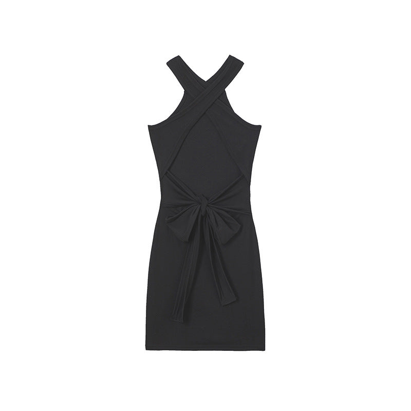 Dame Bodycon Halter Mini Kjole Stilla