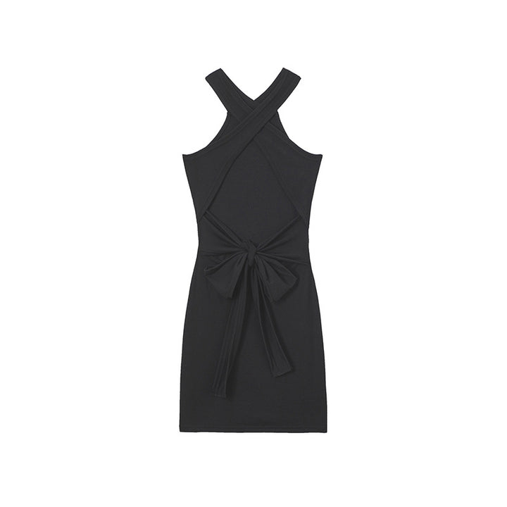 Dame Bodycon Halter Mini Kjole Stilla