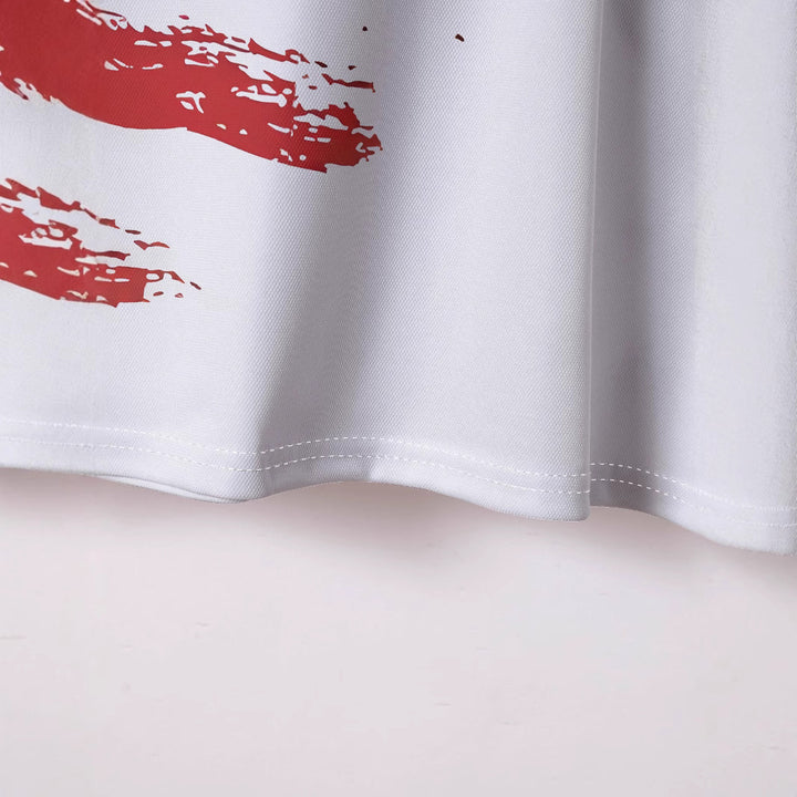 Herrer poloshirt med kreativt flagmotiv og åndbare egenskaber Stilla