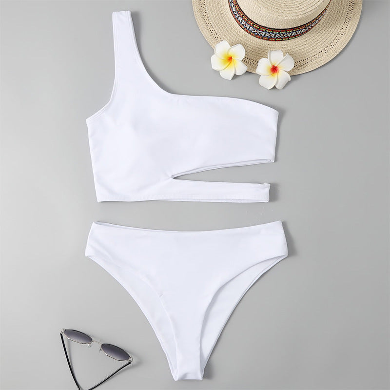 Dame ensidig bikini med innovativ cut-out Skovae