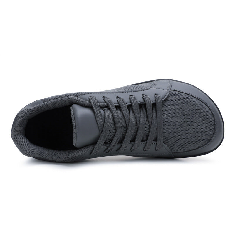 Herren nan urbaner City-Sneaker med sømløst mesh- og kunstlædermix, dæmpet EVA-sål og polstret hælestøtte Skovae