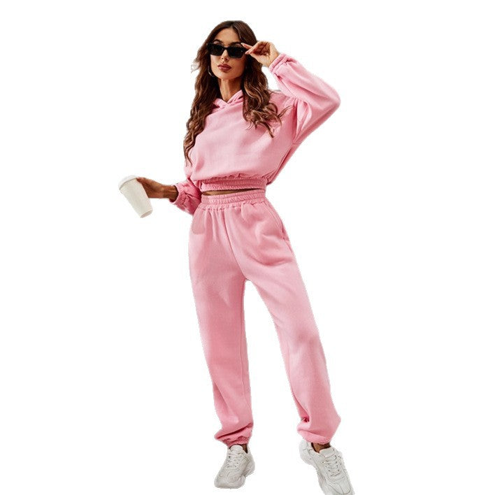 Kvinders sporty fritidssæt med oversized hættetrøje og elastiske joggers Stilla