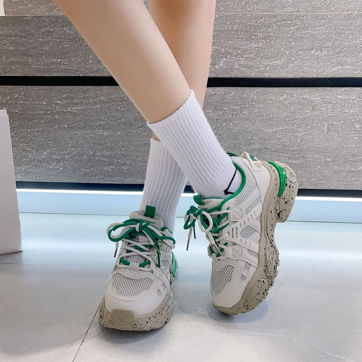 Dame Fashion Sneakers med innovativ mesh-konstruktion og skridsikker sål Stilla
