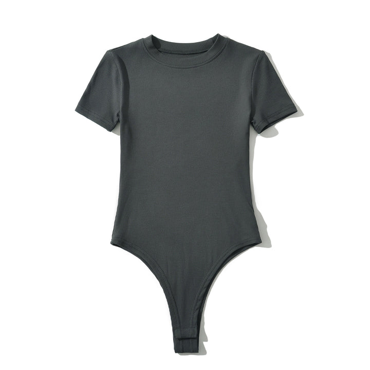 Dame bodysuit med kort arm og figurtilpasset snit Stilla