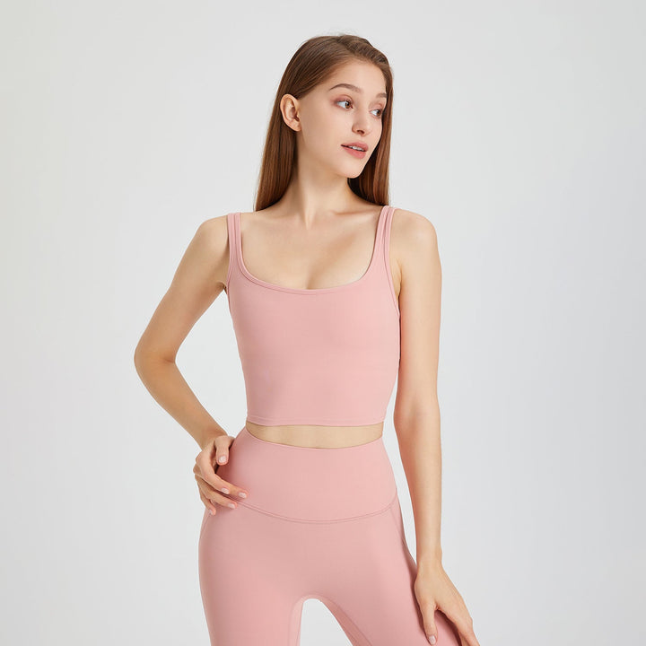 Stilla | One Piece Sports Bra Dobbelte Skulderstropper Samlet Yoga Undertøj