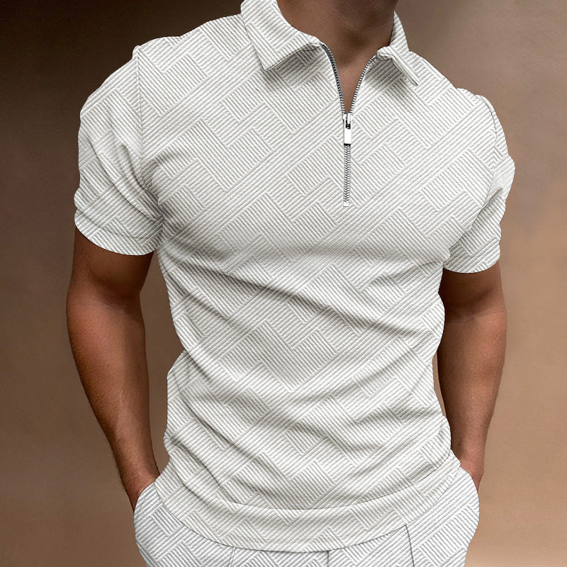 Herrer Kortærmet Poloshirt med let ståkrave Stilla