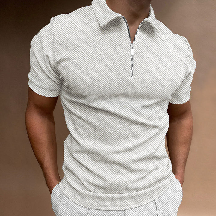 Herrer Kortærmet Poloshirt med let ståkrave Stilla