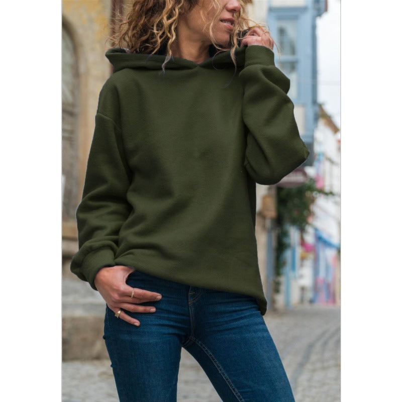 Kvinders oversized hættetrøje lavet af blødt fleece Stilla